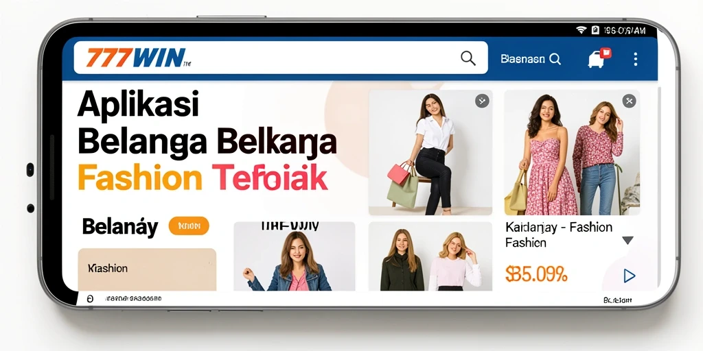 Tampilan antarmuka 777WIN yang modern dan menarik untuk belanja fashion.