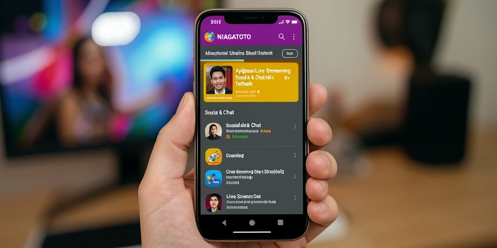 Antarmuka NIAGATOTO yang sederhana dan efisien untuk Live Streaming.