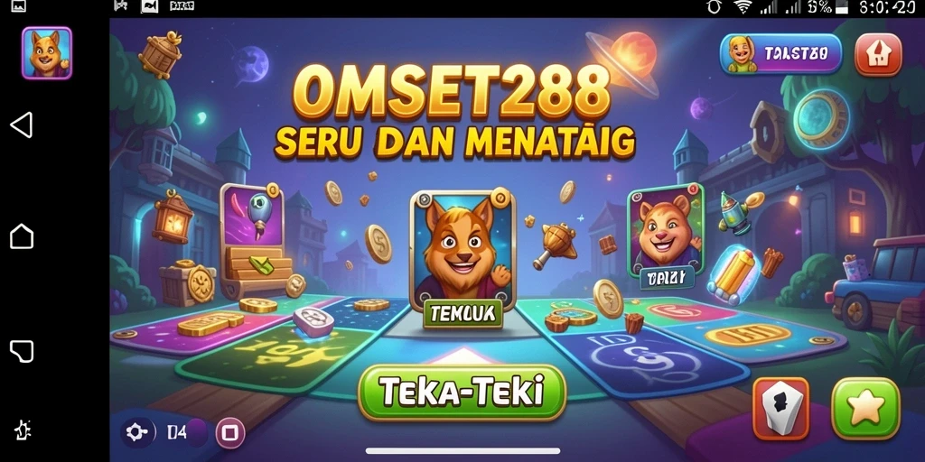 Tampilan antarmuka menarik dari game Teka-Teki OMSET288.