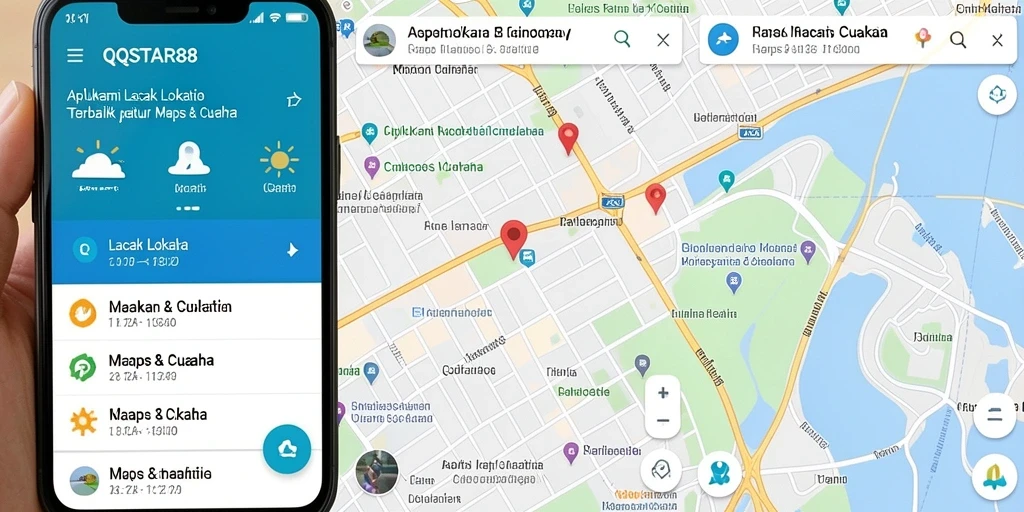 Antarmuka intuitif QQSTAR88 untuk pelacakan lokasi.
