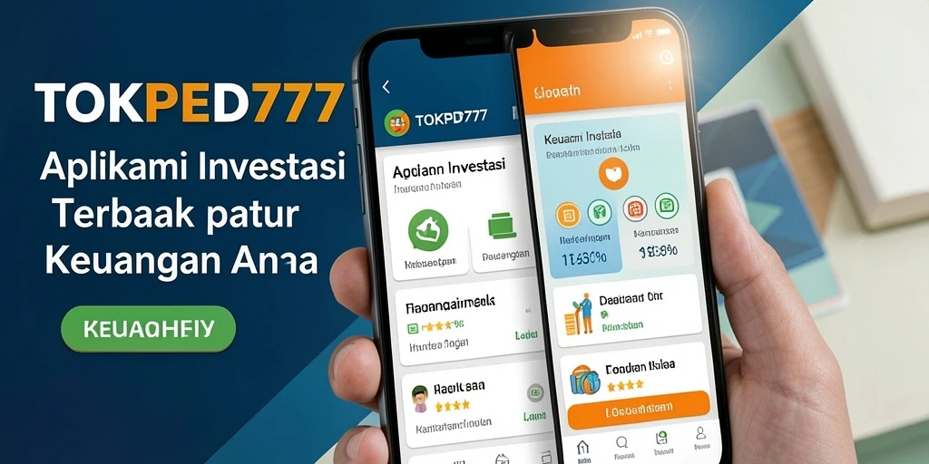 Tampilan antarmuka aplikasi TOKPED777 yang menarik dan informatif.