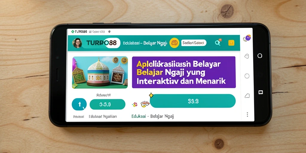 Tampilan antarmuka pengguna TURBO88 yang interaktif dan edukatif.