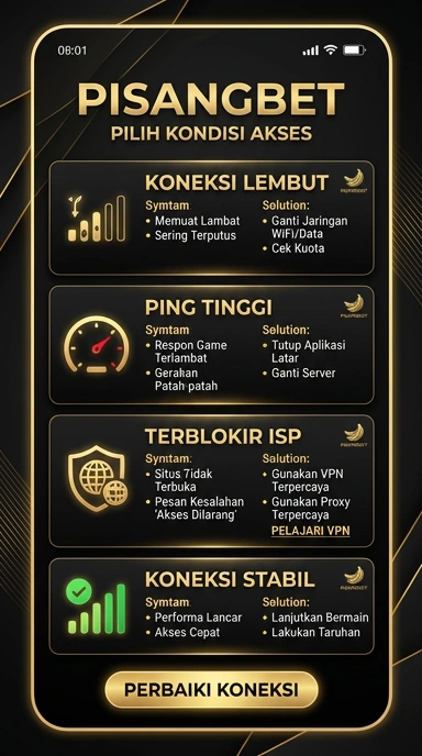 Tampilan link alternatif pisangbet
