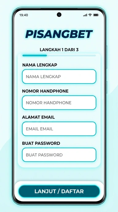Tampilan halaman daftar pisangbet